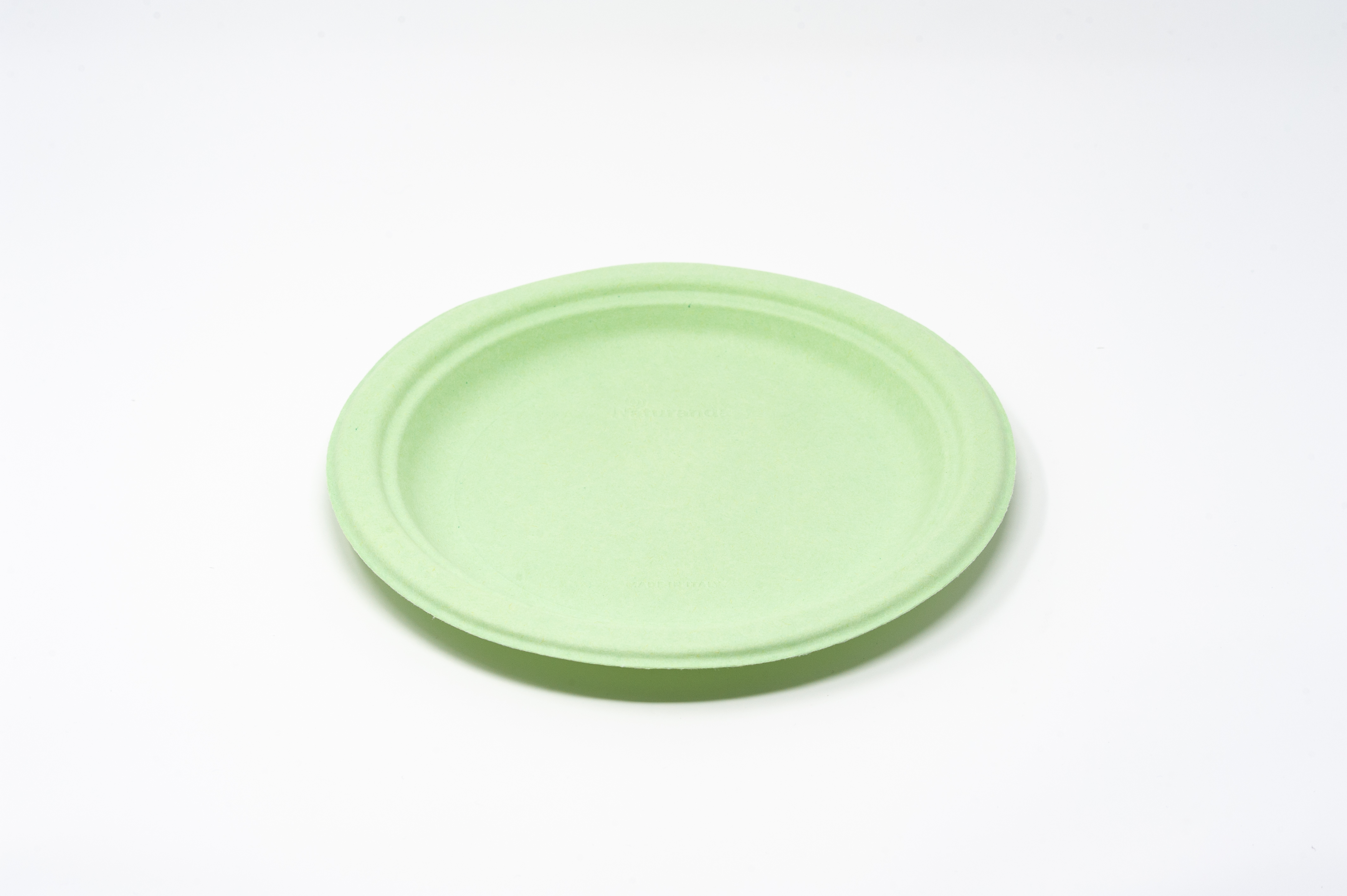 Piatto in polpa di cellulosa – verde (300 pezzi)